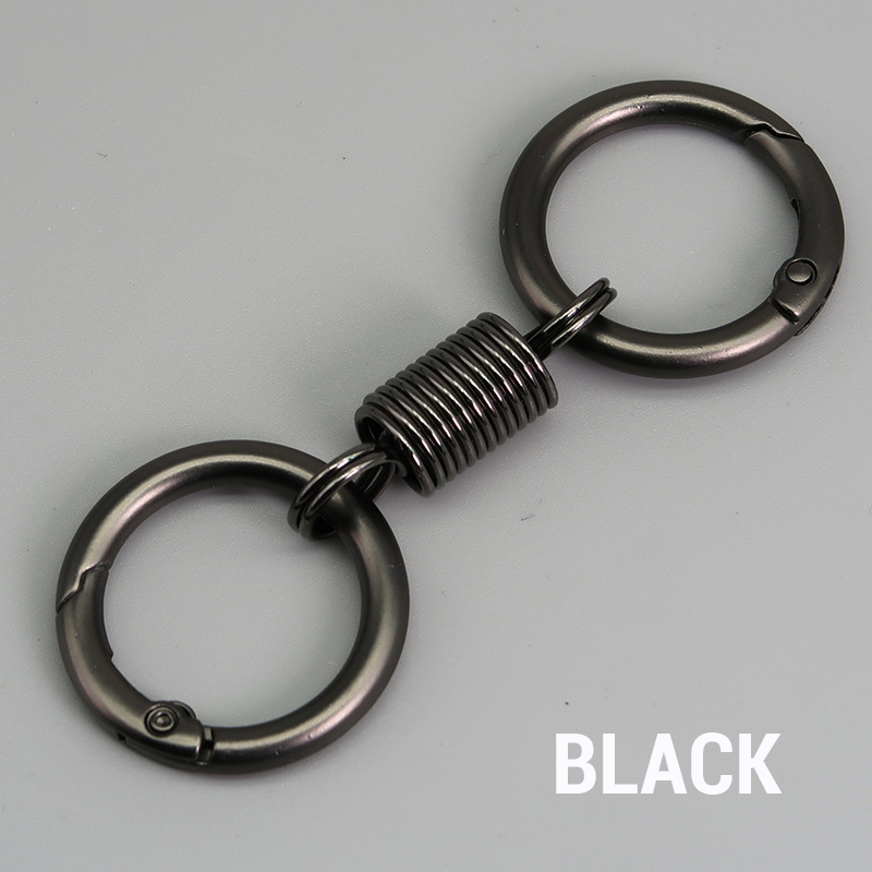 (🔥2024 Siste dag kampanje - 49% rabatt) Nordic Retro Spring Double Ring Keychain