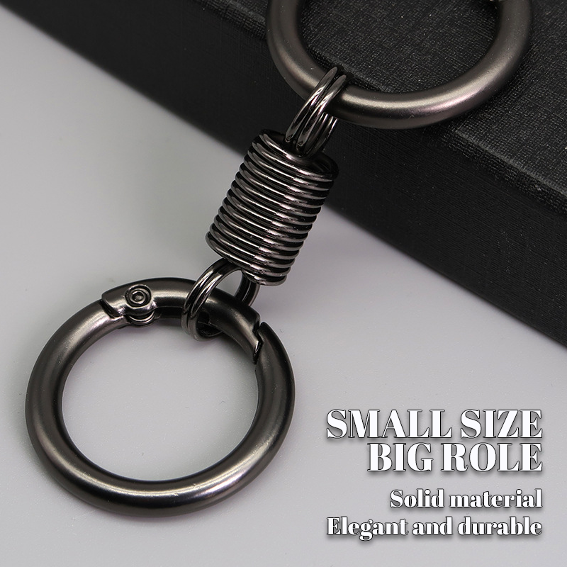 (🔥2024 Siste dag kampanje - 49% rabatt) Nordic Retro Spring Double Ring Keychain
