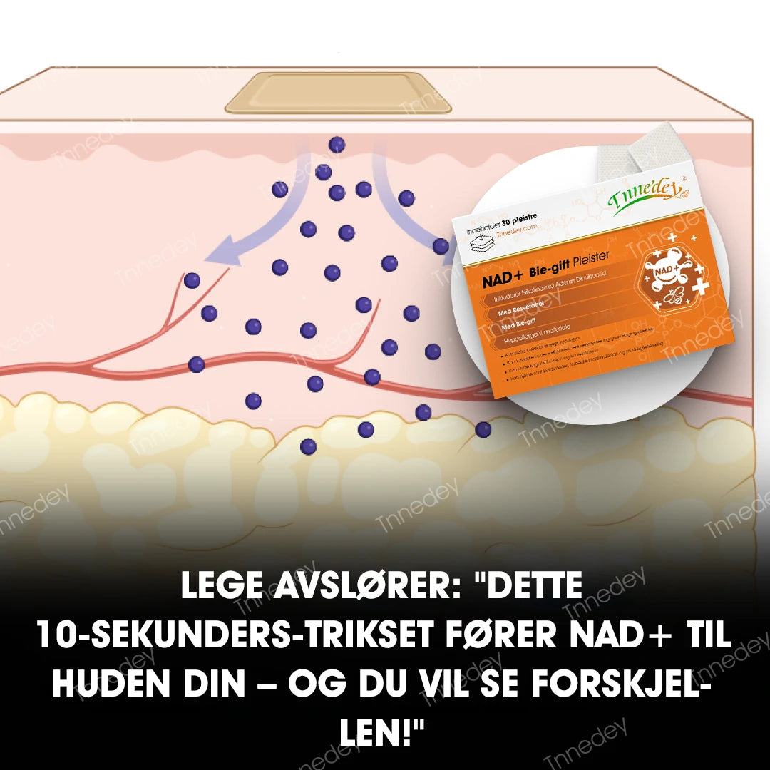 Tnnedey® NAD+ Biegiftplaster – Ultimate Hudfornyelse & Energiboost (Siste dag med rabatt: 75%) ⚡👩🔬
