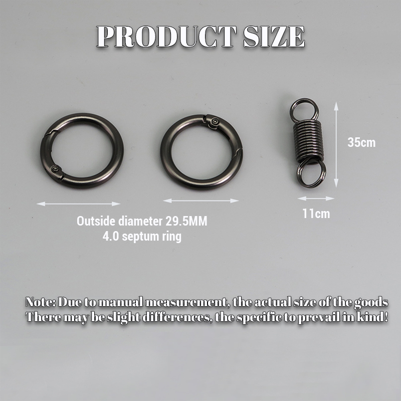 (🔥2024 Siste dag kampanje - 49% rabatt) Nordic Retro Spring Double Ring Keychain