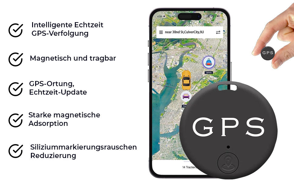 Topacme® 🌐EasyFind Magnetisk Mini-GPS-tracker 🏆
