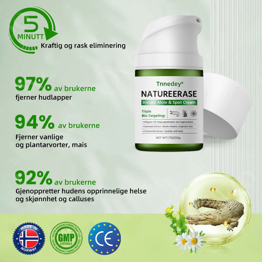 Tnnedey® NatureErase Øyeblikkelig Fjerning av Føflekker og Flekker Krem🌺✨