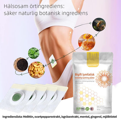 💝🐝Bibenen Lymfatisk Dränage Slimmingsplåster (Lämplig för användning av individer i alla åldrar)🔥 Begränsad tid 80% Rabatt