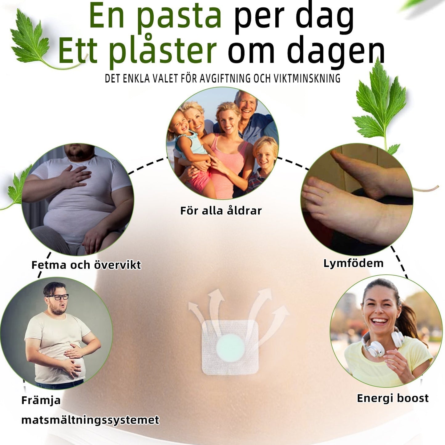 💝🐝Bibenen Lymfatisk Dränage Slimmingsplåster (Lämplig för användning av individer i alla åldrar)🔥 Begränsad tid 80% Rabatt