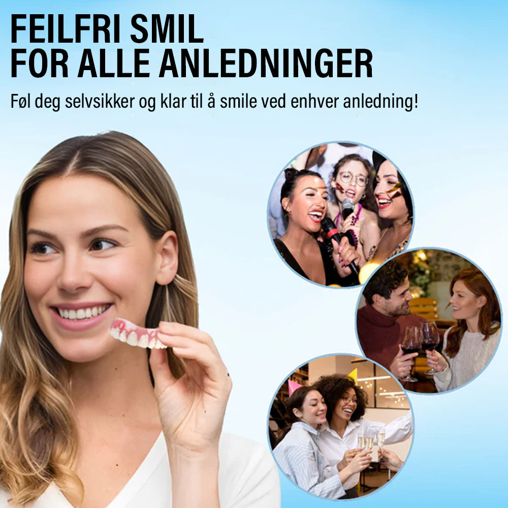 💙😁Tnnedey™ Silikon Reline Protesesett – Komfortabel og Langvarig Tilpasning 🦷✨