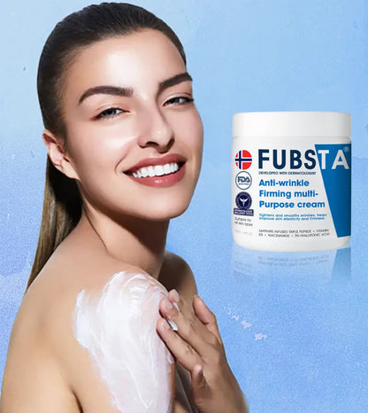 🫒𝐒𝐢𝐬𝐭𝐞 𝐝𝐚𝐠 𝐦𝐞𝐝 𝐫𝐚𝐛𝐚𝐭𝐭: 𝟖𝟎% 𝐑𝐀𝐁𝐀𝐓𝐓🫧 Fubsta® Hudstrammende & Reparerende Krem -🫧 Passer for alle hudtyper