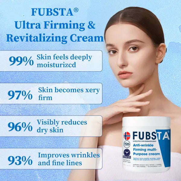 🫒𝐒𝐢𝐬𝐭𝐞 𝐝𝐚𝐠 𝐦𝐞𝐝 𝐫𝐚𝐛𝐚𝐭𝐭: 𝟖𝟎% 𝐑𝐀𝐁𝐀𝐓𝐓🫧 Fubsta® Hudstrammende & Reparerende Krem -🫧 Passer for alle hudtyper