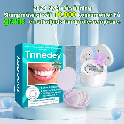 ✨🦷 Siste dag med rabatt - 𝟕𝟎% rabatt🌳Særskilt utviklet med naturlig harpiks👨‍⚕Justerbare Snap-On-tandproteser😁