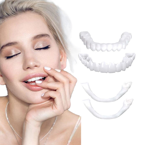 ✨🦷 Siste dag med rabatt - 𝟕𝟎% rabatt🌳Særskilt utviklet med naturlig harpiks👨‍⚕Justerbare Snap-On-tandproteser😁